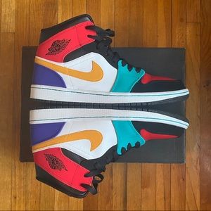 Jordan 1 Mid ‘Multi-Color’- Size 10M US